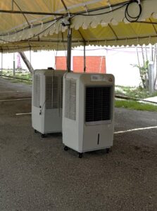 สมาคมศิษย์เก่าอำนวยศิลป์ เช่าพัดลมไอเย็นจากมาสเตอร์คูล รุ่น MIK-70EX